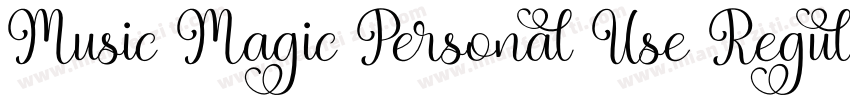 Music Magic Personal Use Regular字体转换